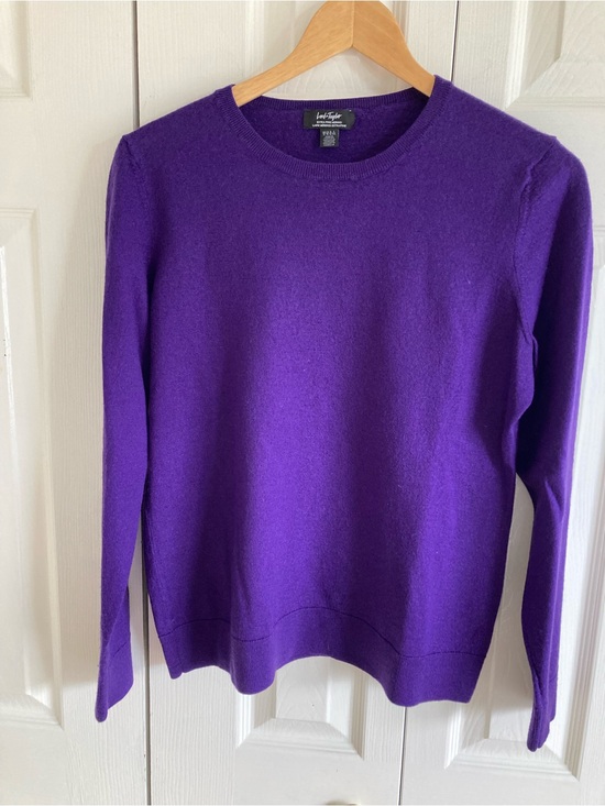 Lord & Taylor Sweaters - Lord & Taylor Extra Fine Merino Crewneck Sweater Size XL (fits smaller) Purple